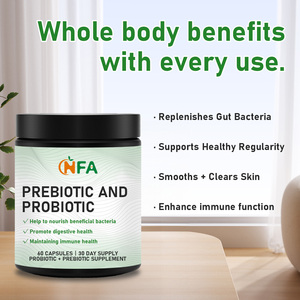 Cápsulas Prebióticas y Probióticas Personalizadas que Ayudan a Nutrir las Bacterias Beneficiosas y la Salud Digestiva con Granada India - Product Image 3