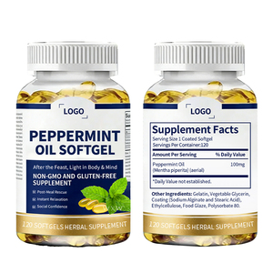 Aceite de Menta con Recubrimiento Entérico de Marca Privada, Cápsulas Blandas de Aceite de Menta de 1000 mg, Cápsulas de Aceite de Menta para Adultos - Product Image 2