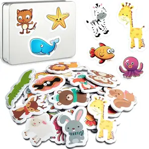 Custom Kids Cartoon Animal Eva Foam Magnet Farm Zoo Magnetic Sticker Fridge Magnet