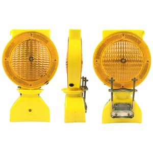 ไฟเตือนกั้นถนนแบบโซลาร์เซลล์ สีเหลือง ความสว่างสูง ราคาโรงงาน - Product Image 1