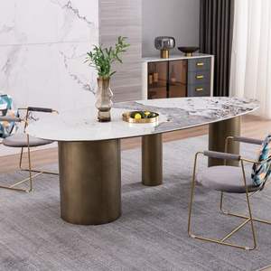 <span class=keywords><strong>Table</strong></span> à manger en pierre Tisch Bord fusionnant <span class=keywords><strong>la</strong></span> technologie et l'art, un design de luxe léger pour une <span class=keywords><strong>table</strong></span> à scénarios multiples - Product Image 1