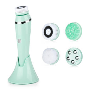 Brosse nettoyante faciale 4 en 1 rechargeable, étanche, électrique, en silicone, pour le nettoyage du visage - Product Image 2
