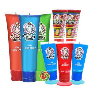 Nuevo diseño personalizado al por mayor de alta capacidad Halal vegetariano <span class=keywords><strong>frut</strong></span> Jam Squeeze líquido caramelo dulces forma de caramelo - Product Image 3