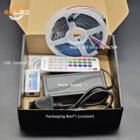 Kit de bande LED RGBIC de Noël WS2811 5m 60 LED/m, adressable, couleurs de rêve, contrôle par application, synchronisation musicale, IP20, CE, RoHS