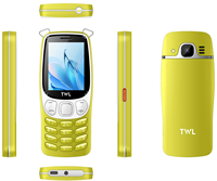 Teléfono Móvil Básico 2026 de 2.4 Pulgadas con Doble SIM, 2G, Linterna, Juegos, Fotos, Radio FM, Batería Grande y Función de Internet