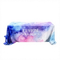 Housse de table rectangulaire pliable en spandex avec logo personnalisé pour hôtels et restaurants