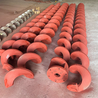 Lames spirales duplex bimétalliques robustes Minsong avec roulement à billes, résistantes à l'usure, à jante en fonte et noyau robuste pour machines industrielles
