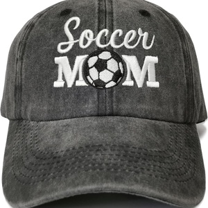 Gorra de Béisbol Deportiva Bordada Negra Lavada Unisex para Mamá de Baloncesto, Regalo para Mamá, Gorra Ajustable para Papá, Diseño de Puntos Argyle, 100% Algodón - Product Image 6