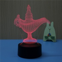 Luces nocturnas de lujo, lámpara de pared de Interior para luz LED nocturna, lámparas de mesa decorativas acrílicas para niños, decoración del hogar, luz nocturna