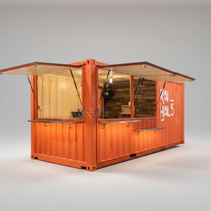 Casa Container Prefabbricata Moderna da 20 Piedi per Bar della Birra, Negozio Pop-up, Caffetteria, Container per Caffè - Product Image 1