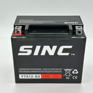 Prix d'usine YTX12-BS 12V 12Ah 15087130mm Batterie AGM rechargeable 3.8kg pour <span class=keywords><strong>Suzuki</strong></span> Kawasaki KTM - Product Image 3