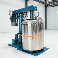 Disperseur hydraulique à vide à conversion de fréquence, mélangeur anti-mousse automatique pour liquides visqueux et crèmes
