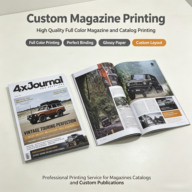 Factory Full Color Magazine Printer/magazine Printing A4 A5 Perfect Binding Softcover Offset Magazine Printing