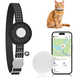 ปลอกคอติดตามสัตว์เลี้ยง ZFSJTAG Cat GPS Tracker กันน้ำ IPX7 ติดตามแบบเรียลไทม์ พร้อมกระดิ่ง สำหรับตรวจสอบสัตว์เลี้ยง ใช้งานร่วมกับแอป iOS ได้ - Product Image 1