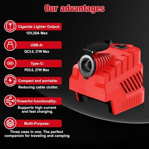 ตัวแปลงไฟแบบสเต็ปดาวน์สำหรับ Milwaukee M18S 18V เป็น 12V พร้อมอะแดปเตอร์จ่ายไฟจากช่องจุดบุหรี่ในรถยนต์สำหรับอุปกรณ์ในยานพาหนะ - Product Image 6