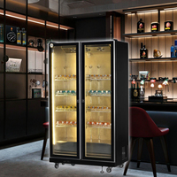 Réfrigérateur commercial à refroidissement par air pour boissons et bières, 1650L, 4 portes, pour supermarchés et bars