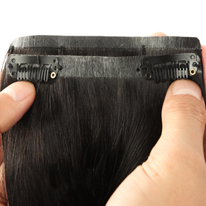 Estensioni per Capelli a <span class=keywords><strong>Clip</strong></span> Senza Cuciture 12A Grade, 100% Capelli Umani Vergini Ricci Colore Naturale, Vendita Calda 2025 - Product Image 3