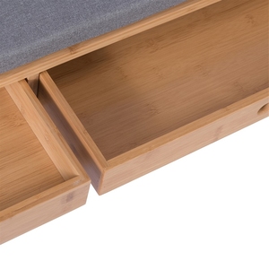 <span class=keywords><strong>Panca</strong></span> porta scarpe in bambù Extra Large <span class=keywords><strong>con</strong></span> cuscino morbido <span class=keywords><strong>panca</strong></span> porta scarpe in bambù multifunzionale in bambù - Product Image 3