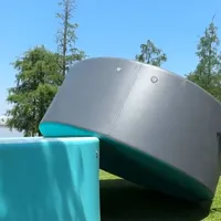 Tragbarer Aufblasbarer Erwachsenen-Swimmingpool 0,88mm Dickes PVC Drop-Stitch-Technologie Rechteckige/Runde Formen Anpassbar