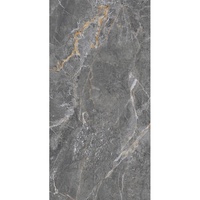 Carreaux de sol et de mur intérieurs antidérapants en porcelaine marbrée grise moderne pour cuisine et toilettes 600x1200