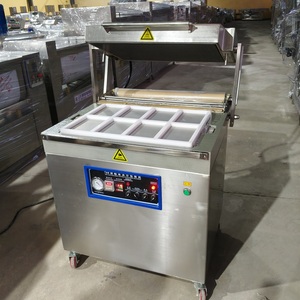 Macchina Automatica per il Confezionamento Sottovuoto a Doppia Camera per Alimenti, Sigillatrice per Vassoi di Carne, Macchina per Imballaggio <span class=keywords><strong>Termoformato</strong></span> con Pellicola Sottovuoto - Product Image 2