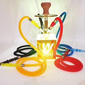 Nueva Cachimba Acrílica LED de Cuatro Tubos con Logotipos Personalizados al por Mayor, Fantástica Oferta - Product Image 5