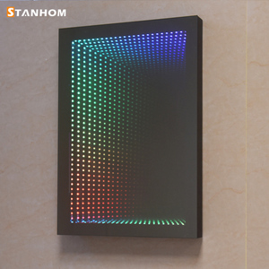 Stanhom Ce UKCA Rohs 3D treo tường trang trí nội thất ma thuật LED đường hầm Infinity Illusion gương - Product Image 3