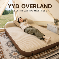 Matelas de camping autogonflant YYD OVERLAND avec pompe intégrée 194 cm, tapis de pique-nique double, lit de couchage extérieur, voyage, glamping