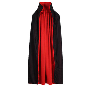 Halloween negro y rojo capa niños doble cubierta muerte vampiro Cosplay disfraces fiesta capa - Product Image 6
