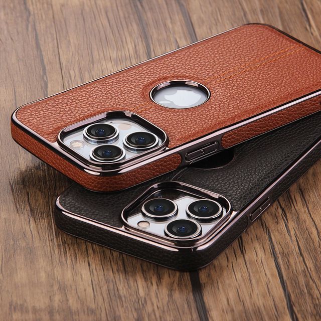 Luxury PU Leather Stitch Line Texture Mobile Phone Case for IPhone 16 Pro Max 15 High Quality Back Cover