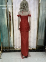 Nouvelle robe de soirée longue sexy pour femmes, tenue de soirée de créateur, style célébrité
