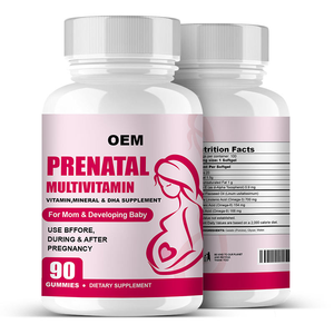 Suplementos de Marca Privada, Tabletas Multivitamínicas Prenatales Naturales con Glucosamina y Ácido Fólico, Suplementos Minerales - Product Image 3