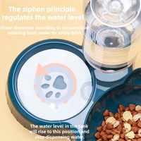 Accessoires pour animaux de compagnie, produit pour chien, gamelle double automatique en plastique 3-en-1 pour chiot et chaton, bouteille d'eau pour chien, distributeurs de nourriture
