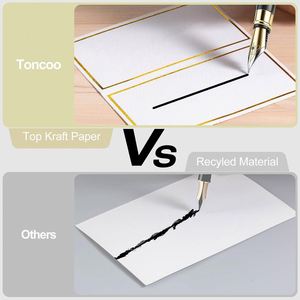 Gold Foil Edged <b>Wedding</b> Seating Guest <b>Name</b> Place Writable Table <b>Cards</b> Banquet Decor Ready to Ship - Product Image 4