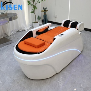 Kisen High <b>End</b> Salon Furniture Water Circulation Head Spa <b>Bed</b> Electric Massage Shampoo <b>Bed</b> Hair Wash Machine - Product Image 6