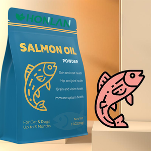 Délicieuse poudre de saumon pour chien, riche en oméga, Epa et Dha, pour la santé de la peau et du pelage - Product Image 2