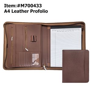 Modernqiu Chất lượng cao tùy chỉnh A4 PU da <span class=keywords><strong>padfolio</strong></span> - Product Image 4