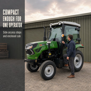 Tractor Agrícola Compacto de 50HP con Tracción en las 4 Ruedas y Arado de Discos para Cultivo de Campos - Product Image 6