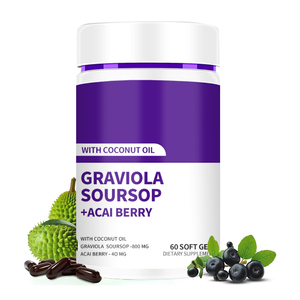 Odm Oem Voedingssupplement 2 In 1 Graviola Zuurzak Met Acaibes Zachte <span class=keywords><strong>Capsules</strong></span> 60 Softgels - Product Image 5