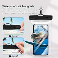 Pochette universelle étanche transparente en PVC/TPU pour téléphone portable avec cordon, idéale pour la natation et les activités de plein air (vente en gros)