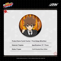 Joyouth Officiel sous Licence Katekyo Hitman Reborn Boîte Mystère Badge Personnage Aléatoire Article de Collection Fan Merchandise Original du Japon