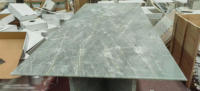 Table à manger carrée en quartzite vert royal, mobilier de salle à manger moderne en pierre naturelle SH STONE