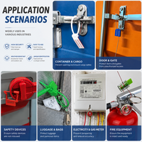 Scellé RFID jetable ST-CS-RF1 avec identification numérique et verrouillage unidirectionnel