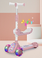 Trottinette pliable à 3 roues pour enfants avec lumière - Prix de gros