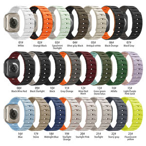 Eraysun Bracelet intelligent magnétique en silicone bicolore à échelle de dragon pour bracelet de montre intelligente Apple - Product Image 2