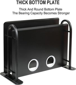 Support mural portable en aluminium à double niveau pour routeur WiFi sans fil, décodeur TV, multiprise et organisateur de câbles - Product Image 3