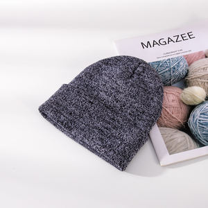 Vente en gros de bonnets tricotés d'hiver pour enfants, bonnets doublés de soie, soutien pour personnaliser le logo de broderie - Product Image 3