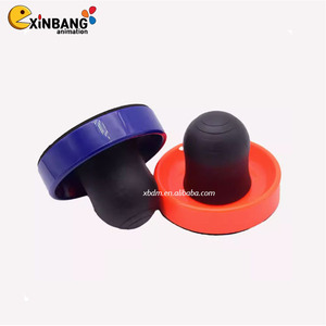 Lot De 10 Palets Air Hockey 51mm - Plastique Durable, Rouge Vif, Pour Tables De Jeu Standard