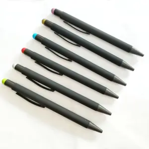 Custom Metal Ballpoint Pen Soft Touch Advertising Pen Aluminum Rod Touch Screen Ballpoint Pen