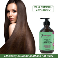 Crème nourrissante à la menthe et au romarin pour la croissance des cheveux, ensemble de soins capillaires, shampoing et après-shampoing pour réparer les cheveux abîmés, marque privée
